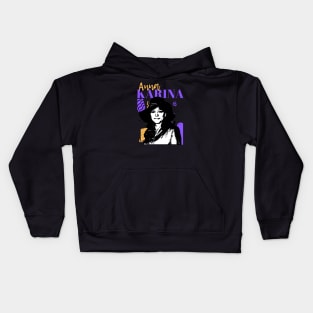 Anna karina retro style Kids Hoodie